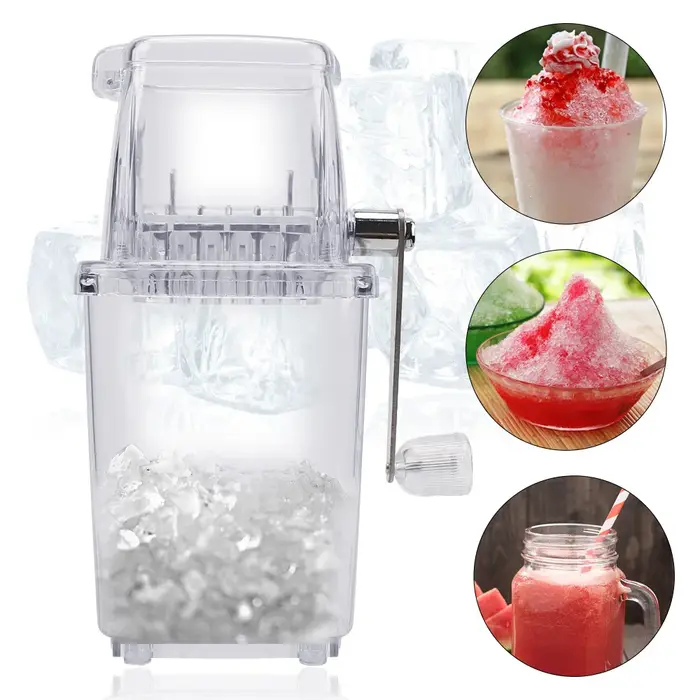 Broyeur à glace manuel à manivelle, mélangeurs à glace, outils pour la maison, la cuisine, le bar, m