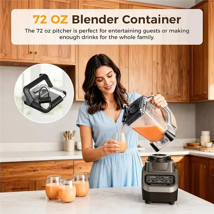 【UNIQUEMENT AVEC NOUVELLE OFFRE】Pichet de remplacement pour mixeur Ninja de 72 oz XL avec couvercle et ensemble de 6
