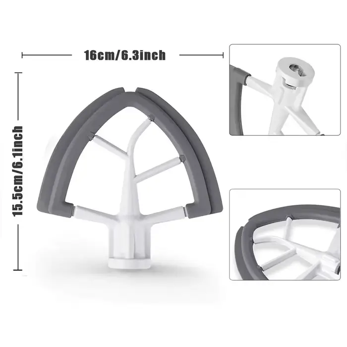 Batteur à bord flexible pour mélangeur KitchenAid 4