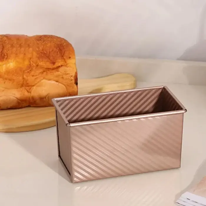 Boîte de cuisson de pain grillé avec couvercle
