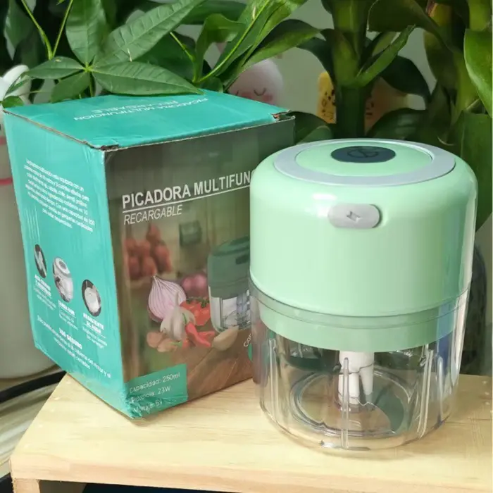 Mini hachoir à ail et à viande rechargeable
