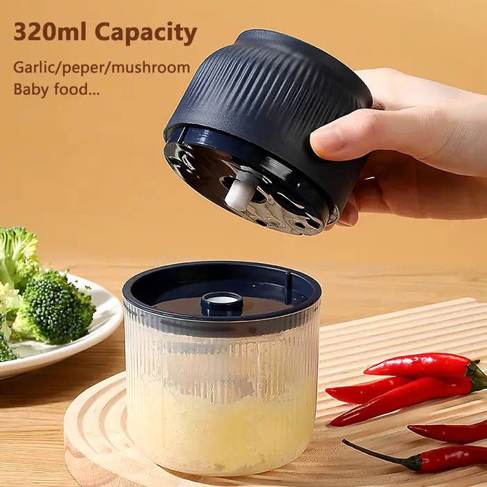 Mini hachoir électrique 320 ml USB pour ail