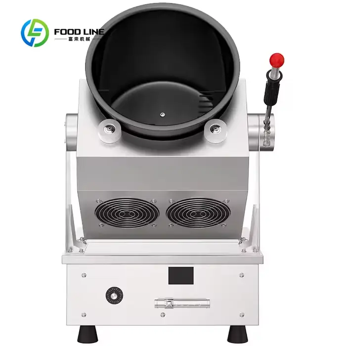 Robot de cuisine commercial personnalisé, friteuse automatique électrique, wok à agitation, meilleure machine intelligente de transformation alimentaire