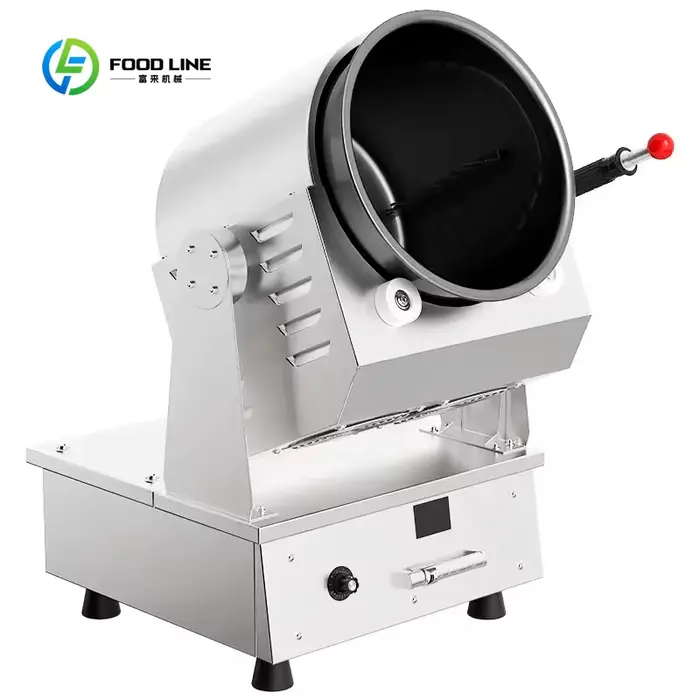 Robot de cuisine commercial personnalisé, friteuse automatique électrique, wok à agitation, meilleure machine intelligente de transformation alimentaire