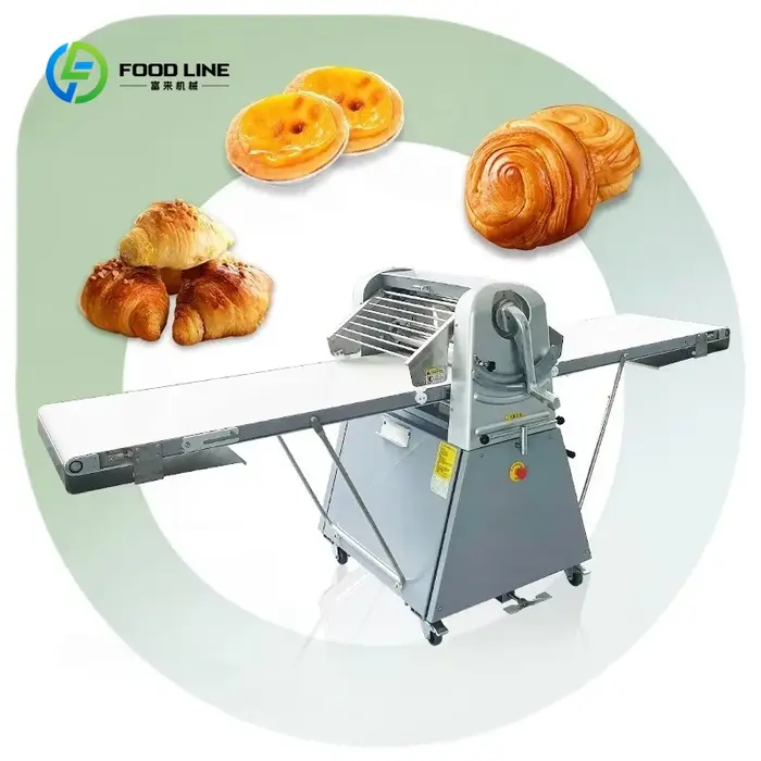Laminoir à pâte automatique et manuel réversible personnalisé pour croissants