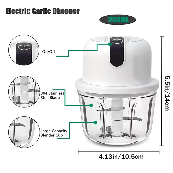 Mini hachoir à ail électrique