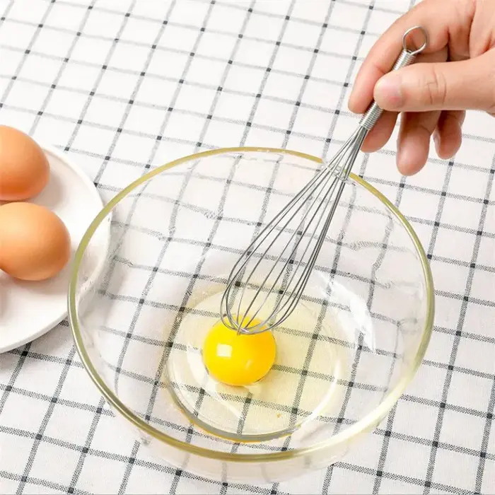 Batteur à œufs en acier inoxydable, batteur à main, outils de cuisine, mélangeur de beurre, mélangeu