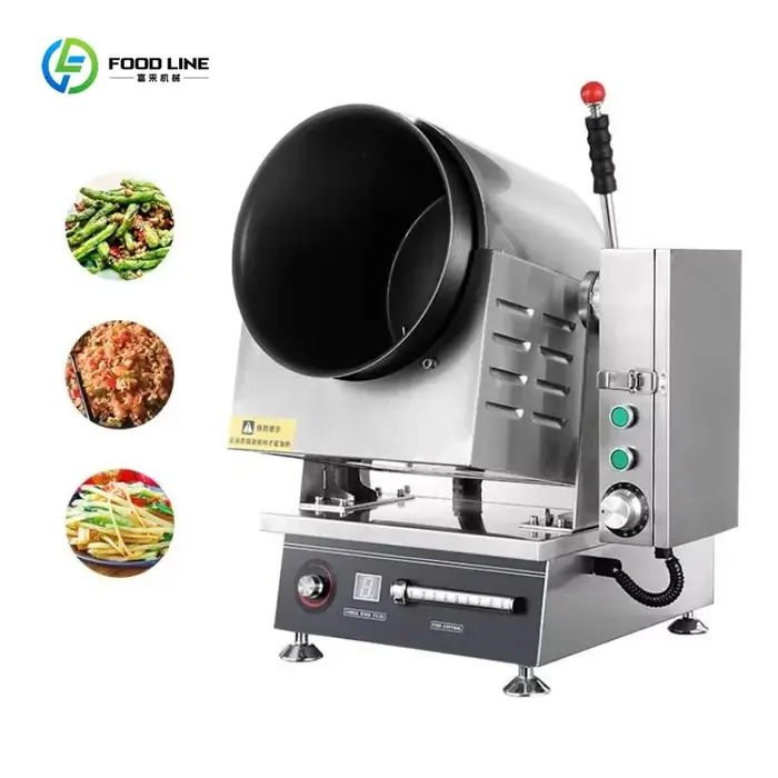 Robot de cuisine commercial personnalisé, machine de cuisson automatique multifonctionnelle pour la 