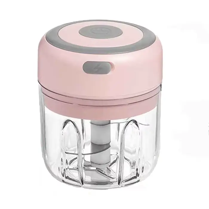 Mini hachoir électrique sans fil 250 ml pour ail, oignon, poivron, piment, légumes et noix