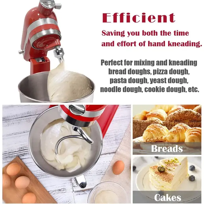 Crochet à pâte en spirale pour Kitchenaid