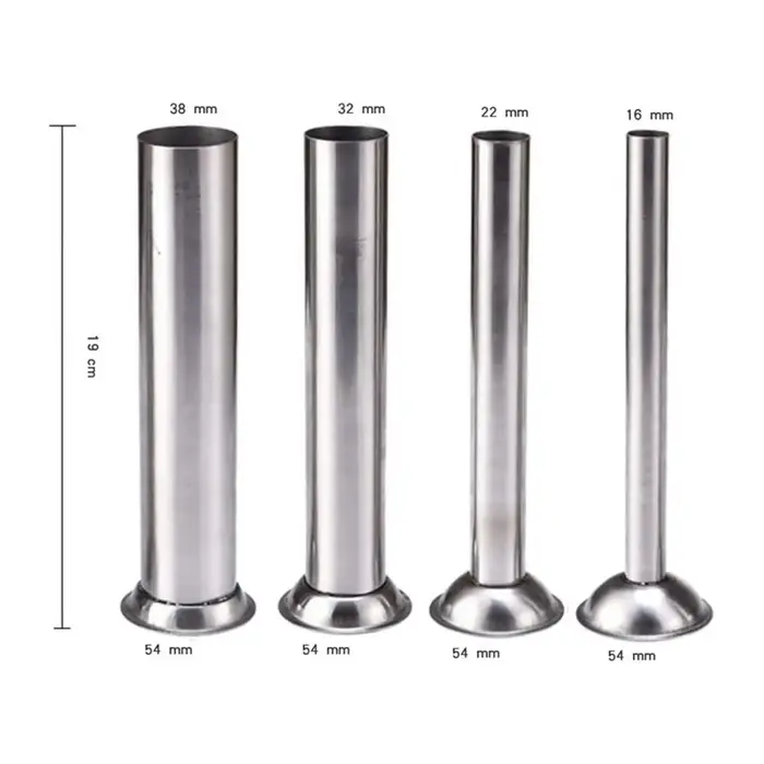 4x Tubes de remplissage pour saucisses