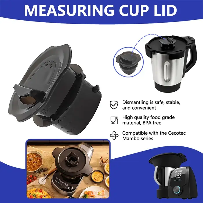 Couvercle de tasse à mesurer, 1 pièce, pour Machine de cuisine Cecotec Mambo, accessoires pour Robot
