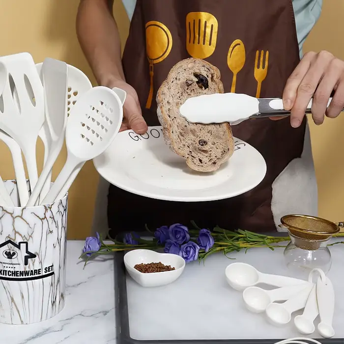 Ustensiles de cuisine en Silicone de qualité alimentaire, rose, 18 pièces, ustensiles, tourneur, spa