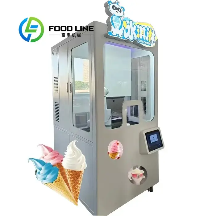 Robot distributeur de crème glacée - Meilleur robot distributeur automatique de crème glacée avec br