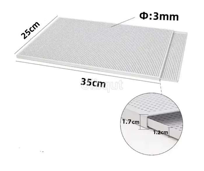 Plateau de pâtisserie bouffant rectangulaire Mille Feuille moule à pâtisserie plat perforé four Pari