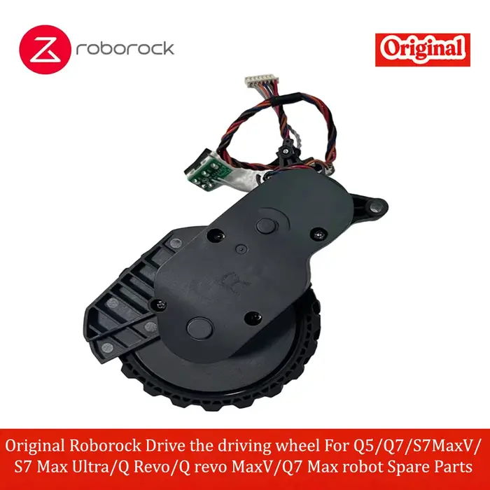 Pièces de rechange originales Roborock : Roue motrice pour robots Q5/Q7/S7MaxV/S7 Max Ultra/Q Revo/Q Revo MaxV/Q7 Max