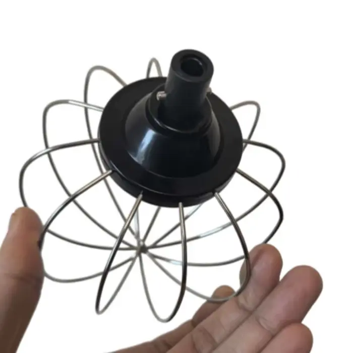 Batteur à œufs en acier inoxydable (connecteur en plastique) pour robot pâtissier Klarstein / Andrew James / Canwood