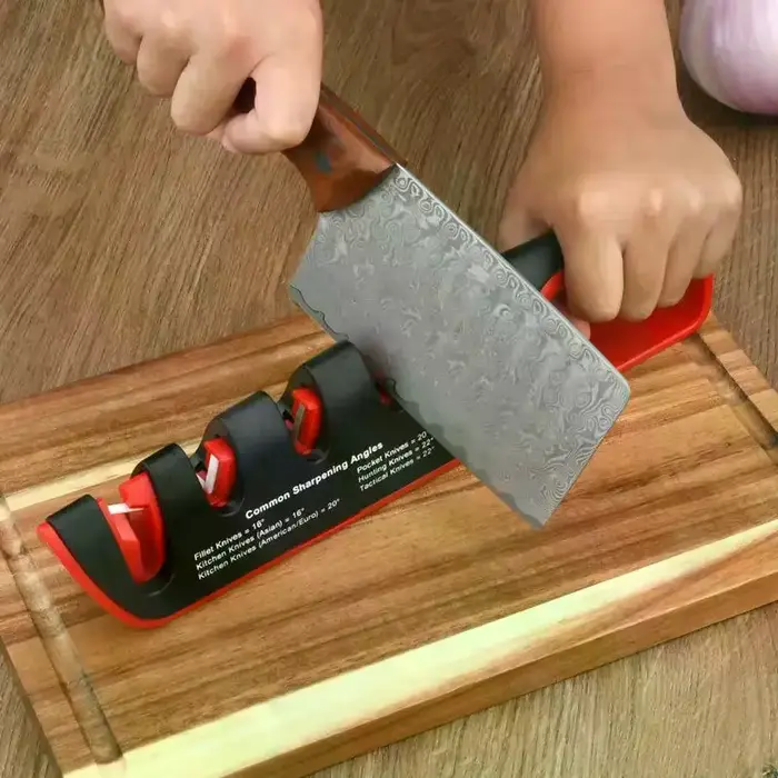 Affûteur de couteaux 4 en 1, rectifieuse de cuisine professionnelle, ciseaux, couteaux, broyeur, pie
