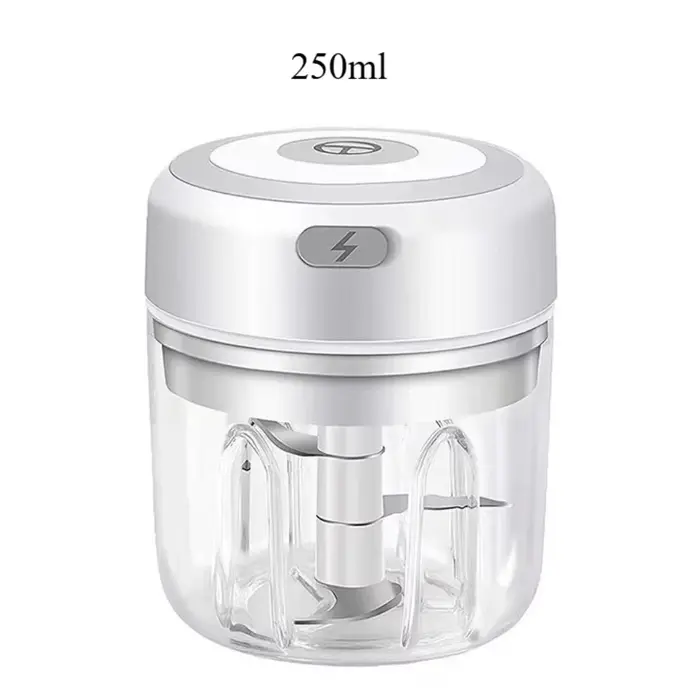 Hachoir à ail électrique 250ML, hachoir à légumes, hachoir à aliments, mini hachoir à ail USB, hacho