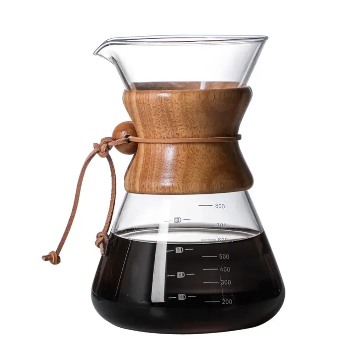 Cafetière en verre domestique 400/600/800ml