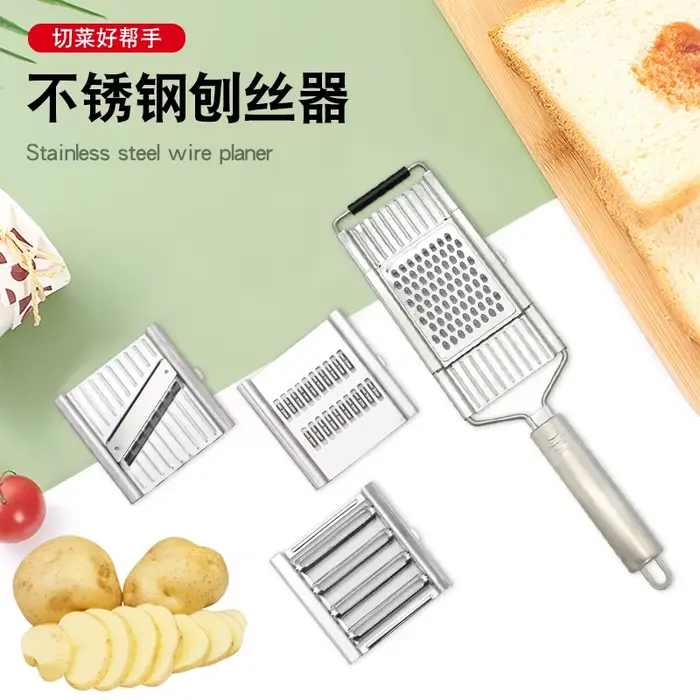 Trancheuse de radis commutable manuelle multifonctionnelle en acier inoxydable pour une coupe de légumes tridimensionnelle dans la cuisine