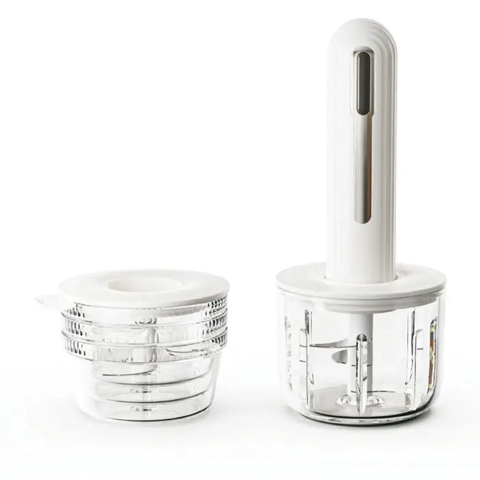 Robot culinaire électrique sans fil, hachoir électrique 4 tasses pour viande, oignons, légumes, ail,