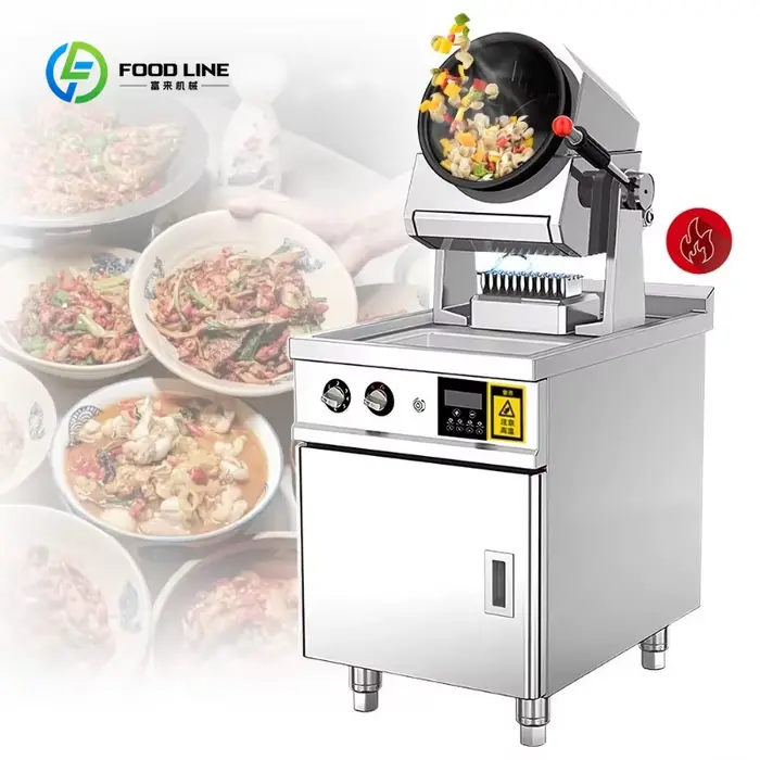 Machine à Frire Automatique Grande Capacité Personnalisée, Équipement de Cuisine Professionnel, Robo