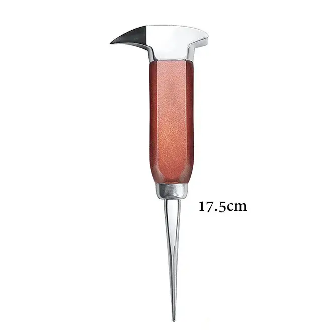 Pick à glace – Picador à glace en acier inoxydable avec manche en bois