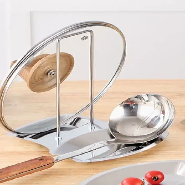 Support de couvercle de casserole en acier inoxydable