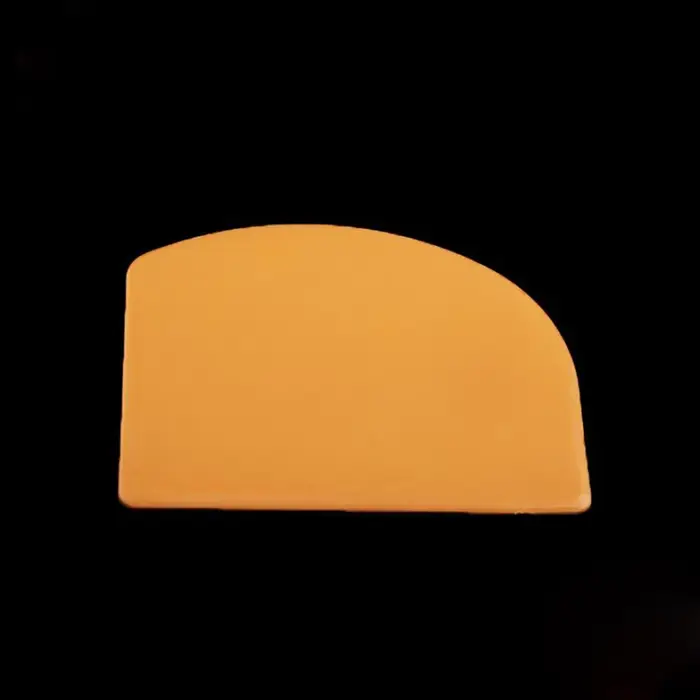 Grattoir à pâte en plastique souple et Flexible Orange