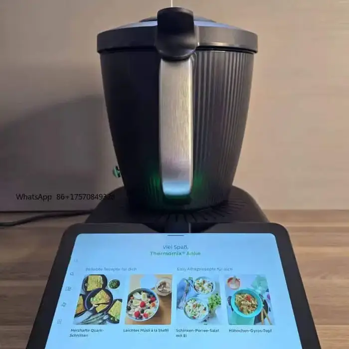 Robot culinaire électrique Vorwerk Thermomix TM7 de qualité supérieure, bol mélangeur en acier inoxy