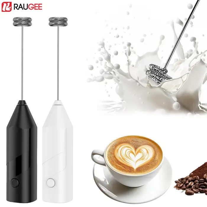 Mousseur à lait électrique portatif sans fil pour café, fouet, mélangeur pour lattes, cappuccino, matcha, œufs