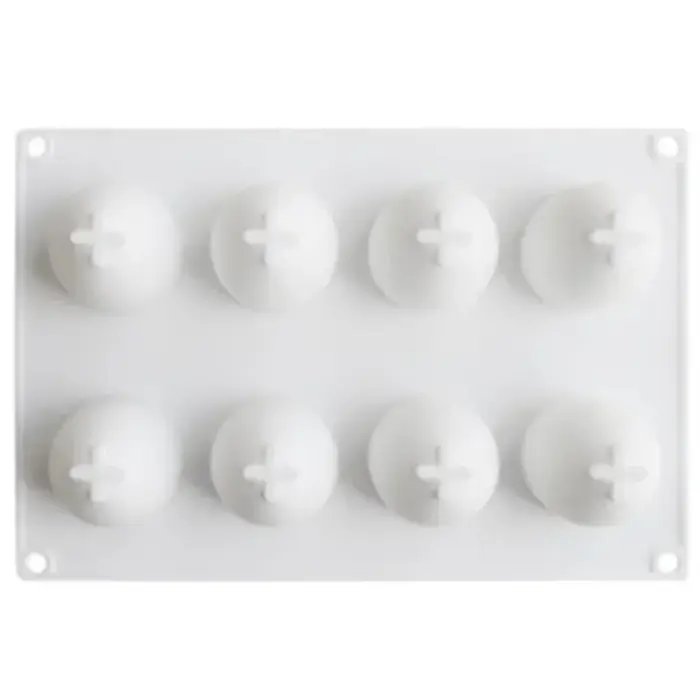 Moule à gâteau en silicone 3D, 8 cavités, pour mousse aux œufs, dessert, cuisson spectaculaire, 240 