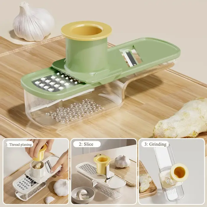 Mini broyeur d'ail et de gingembre 3 en 1, Gadget de cuisine, presse-ail manuel, outils de cuisine p