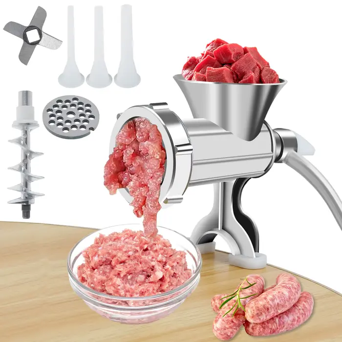 Hachoir à viande manuel antirouille