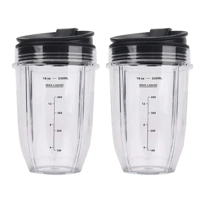 Mélangeur de remplacement avec couvercle pour Ninja Auto IQ, standardisation, 18oz, BL480, BL642, BL