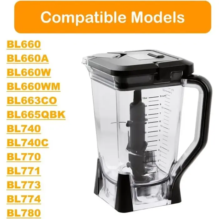 【UNIQUEMENT AVEC NOUVELLE OFFRE】Pichet de remplacement pour mixeur Ninja de 72 oz XL avec couvercle et ensemble de 6