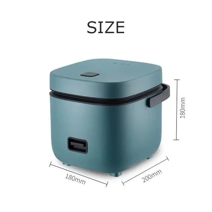 Mini cuiseur à riz automatique cuisine domestique machine de cuisson électrique 1-2 personnes chauffe-plats vapeur 1.2L