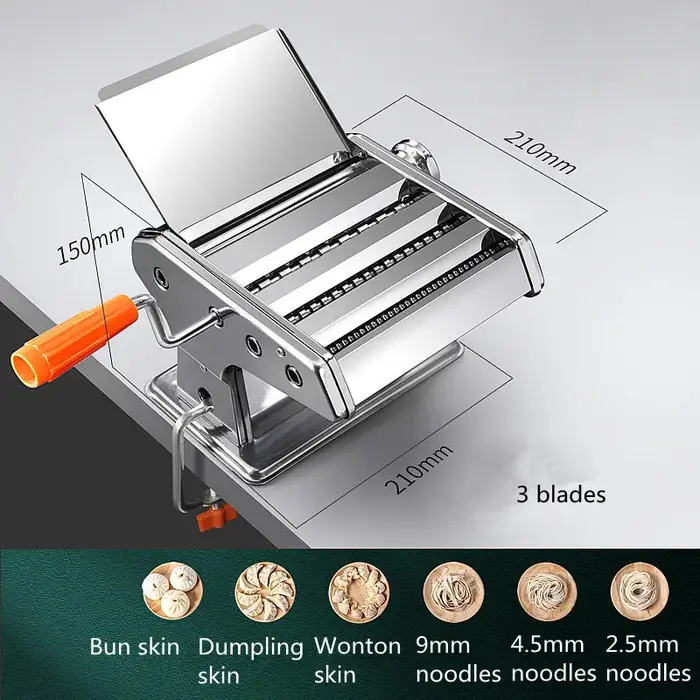 Machine à pâtes manuelle en acier inoxydable