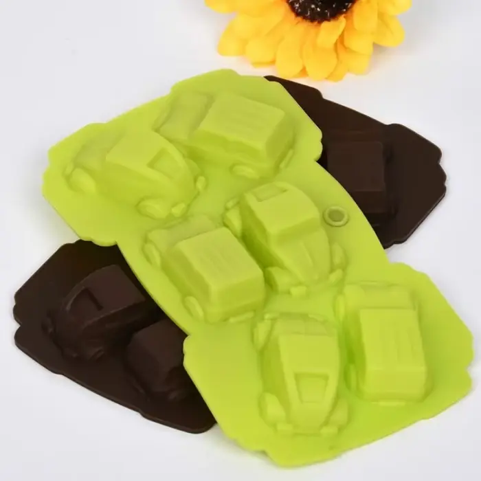 Moule à chocolat en silicone pour voiture, glace, bonbons, cuisson, gâteau, cookie, pouding, F2