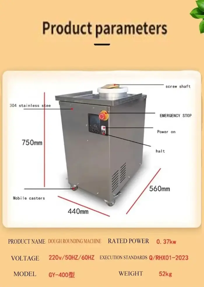 Machine à rouler la pâte automatique pour le pain