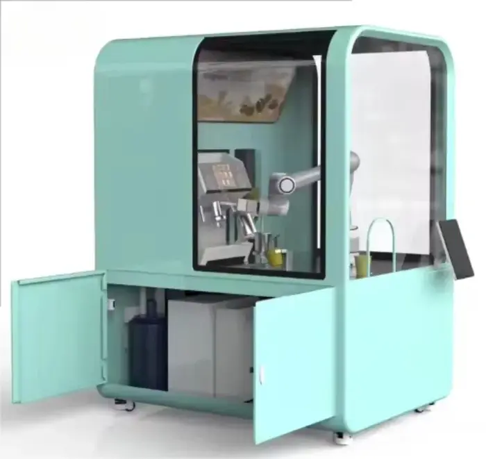 Machine à café robotisée avec moteur PLC, fabriquée en Chine, distributeur automatique pour le secte