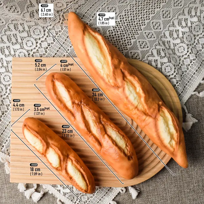 1 pièce Modèle alimentaire réaliste de pain de mie