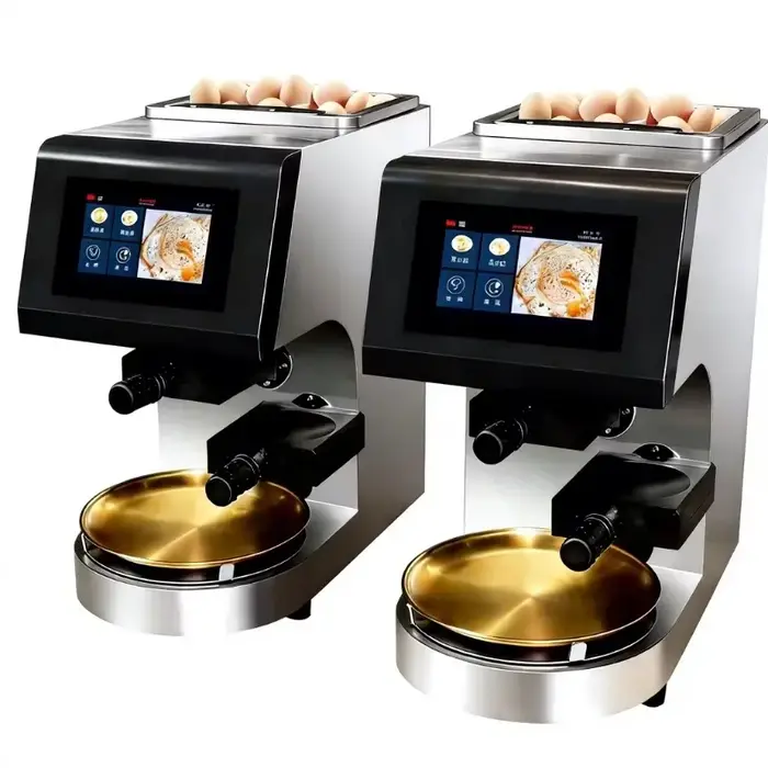 Robot de cuisine commercial, friteuse à œufs automatique, SUS304, équipement de cuisine multifonctio