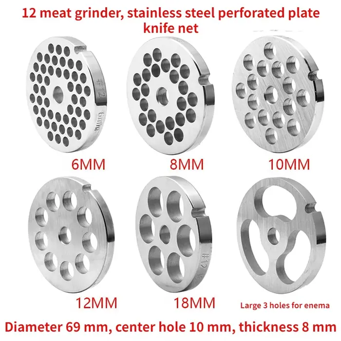Accessoires pour hachoir à viande Type 12 : Grille en acier inoxydable