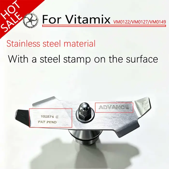 Couteau de mixeur pour Vitamix VM0149 VM0127 VM0122 VITA MIX THE QUIET ONE VM0149, couteau de rempla
