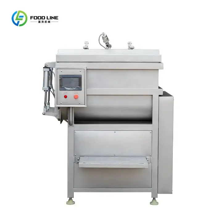 Mélangeur alimentaire multifonctionnel industriel entièrement automatique, pour viande, poisson, saucisses, boulettes, marinage, durcissement, mélange sous vide