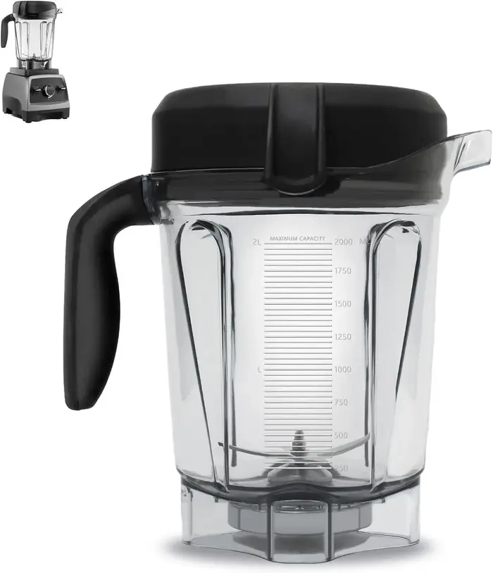 Tasse de mélangeur 2L 64oz à profil bas pour Vitamix 750 780 E320 E310 5200 5000 6300 7500 vm0100 vm