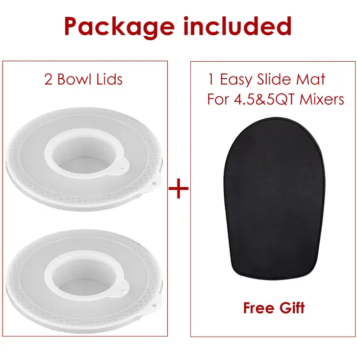 1 pièces/2 pièces couvercles de bol mélangeurs pour KitchenAid 4.5-5 Quart support à tête inclinable
