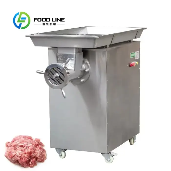 Hachoir à viande Commercial automatique personnalisé en acier inoxydable, robuste, haute capacité, a